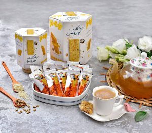 شکلات عسلی مغزدار روزی پاک ۴۰۰ گرمی