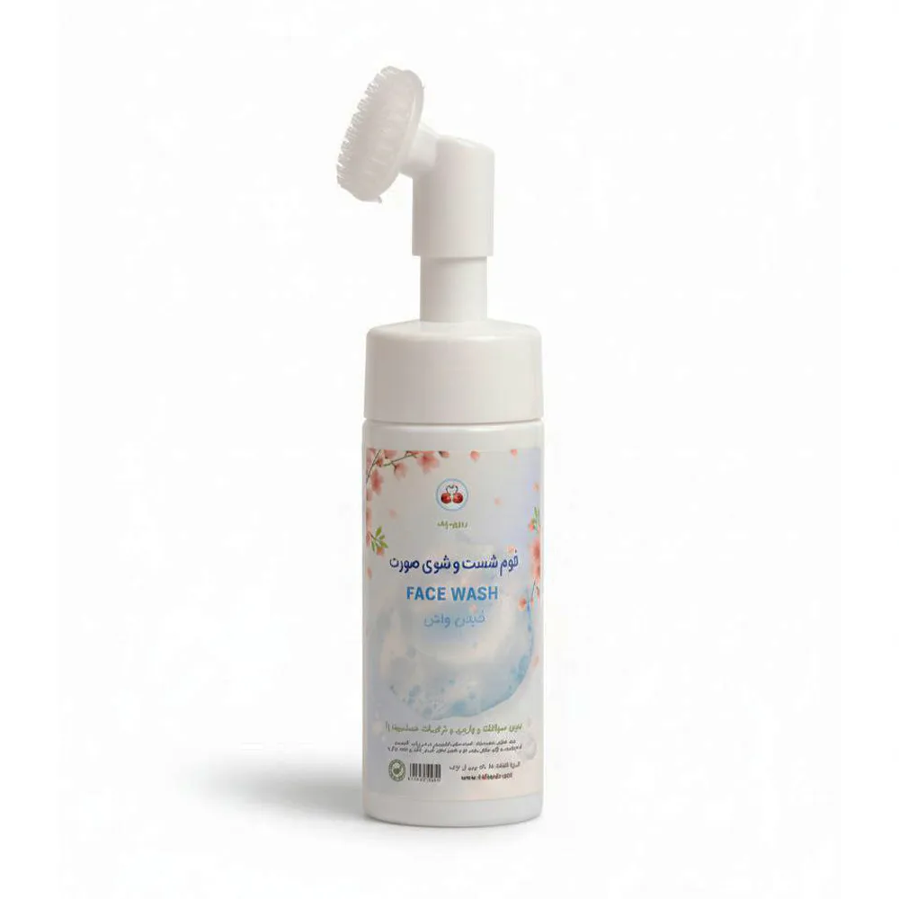 فوم شستشوی صورت فوم شستشوی صورت ارگانیک روزی پاک با عصاره آرگان و درخت چای
